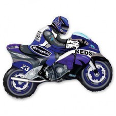  Фольгований шар фігура " синій Мотоцикліст "